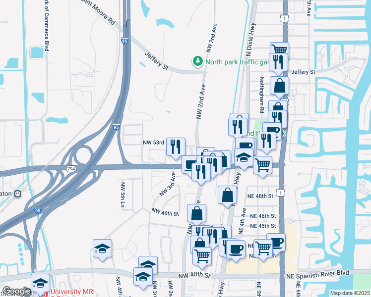 map of restaurants, bars, coffee shops, grocery stores, and more near 400 Club Circle in Boca Raton