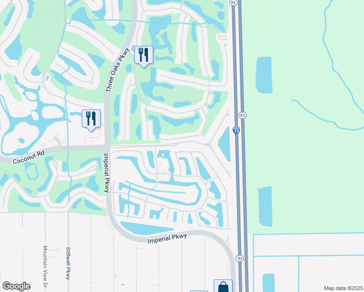 map of restaurants, bars, coffee shops, grocery stores, and more near 23721 Eddystone Road in Bonita Springs