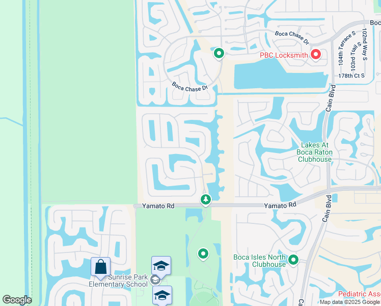 map of restaurants, bars, coffee shops, grocery stores, and more near 18733 Ocean Mist Drive in Boca Raton