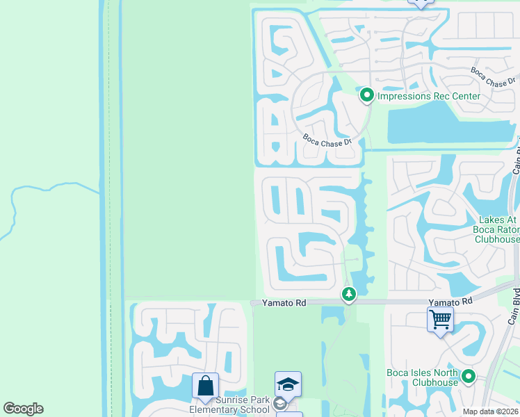 map of restaurants, bars, coffee shops, grocery stores, and more near 18660 Ocean Mist Drive in Boca Raton