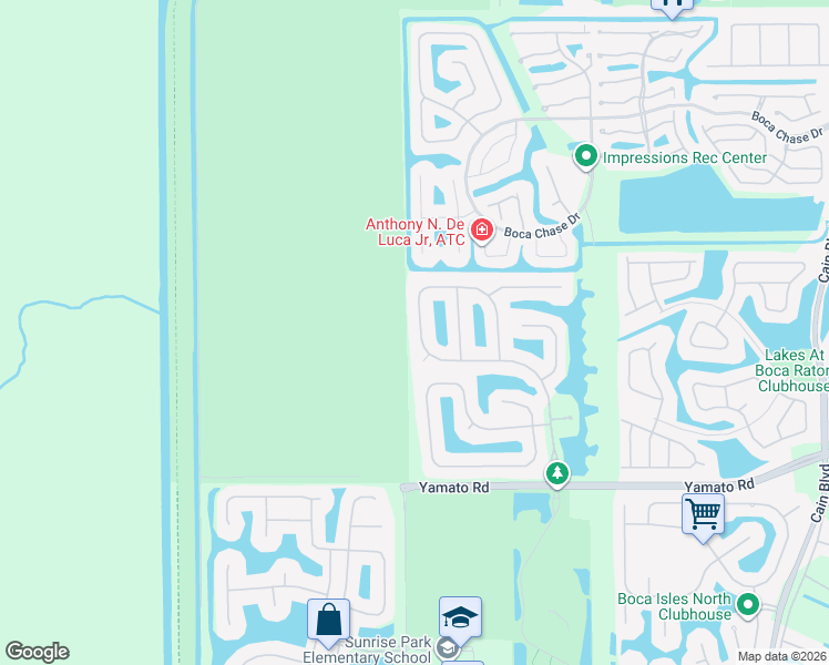 map of restaurants, bars, coffee shops, grocery stores, and more near 18628 Ocean Mist Drive in Boca Raton