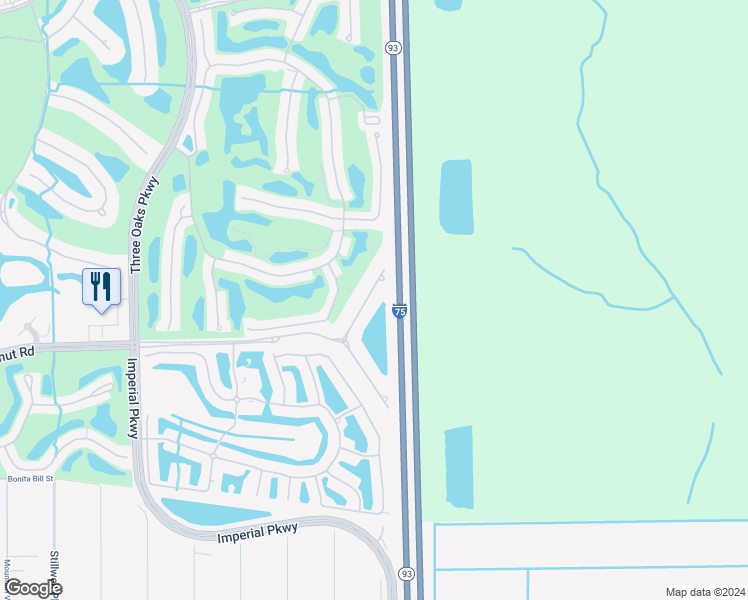 map of restaurants, bars, coffee shops, grocery stores, and more near 23737 Pebble Pointe Lane in Bonita Springs