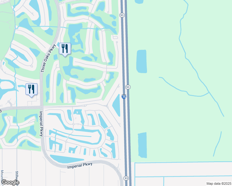 map of restaurants, bars, coffee shops, grocery stores, and more near 23737 Pebble Pointe Lane in Bonita Springs