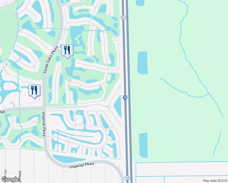 map of restaurants, bars, coffee shops, grocery stores, and more near 23721 Pebble Pointe Lane in Bonita Springs