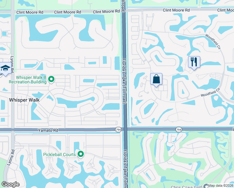 map of restaurants, bars, coffee shops, grocery stores, and more near 8043 Greenbrook Road in Boca Raton