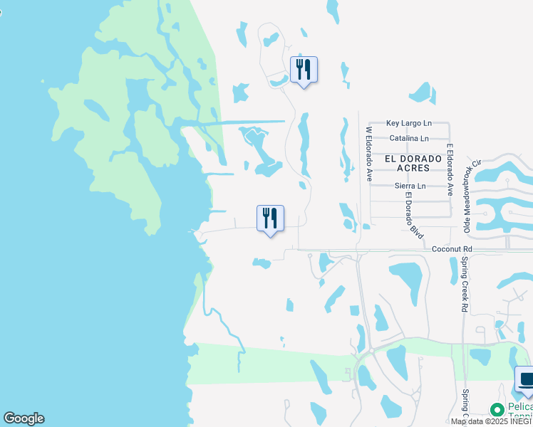 map of restaurants, bars, coffee shops, grocery stores, and more near 5211 Mamie Street in Bonita Springs