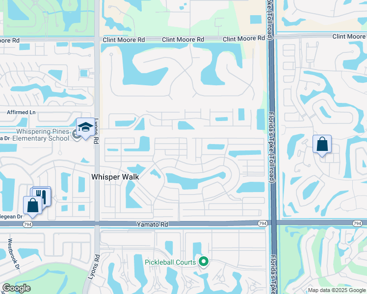 map of restaurants, bars, coffee shops, grocery stores, and more near 8648 Flamingo Drive in Boca Raton