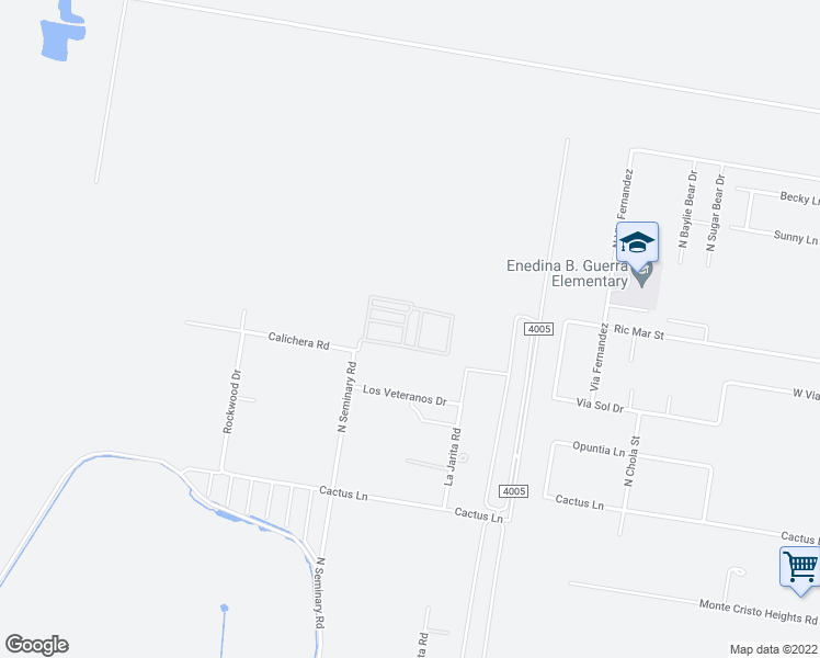 map of restaurants, bars, coffee shops, grocery stores, and more near 9504 North Seminary Road in Edinburg