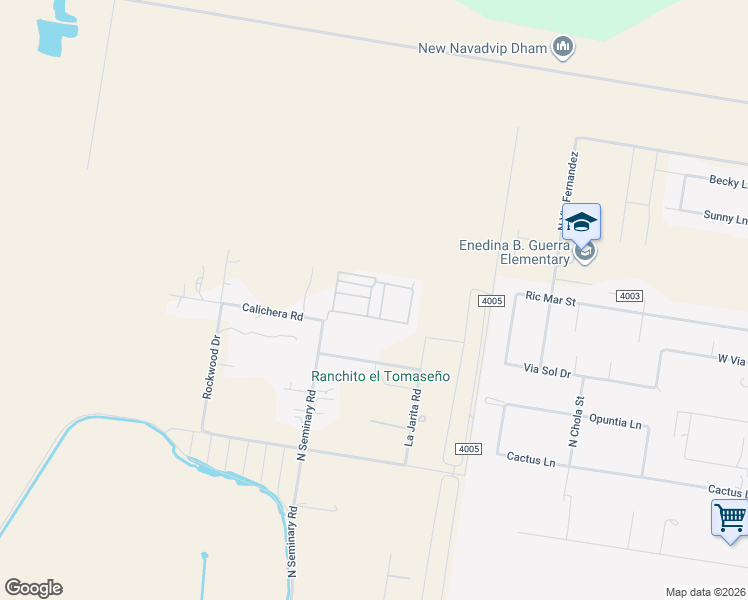 map of restaurants, bars, coffee shops, grocery stores, and more near 9504 North Seminary Road in Edinburg