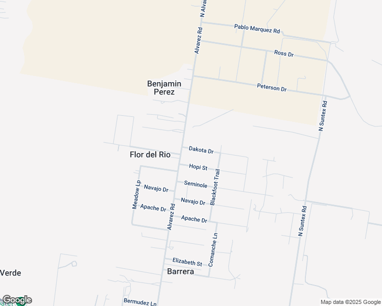 map of restaurants, bars, coffee shops, grocery stores, and more near 100 Dakota Drive in Rio Grande City