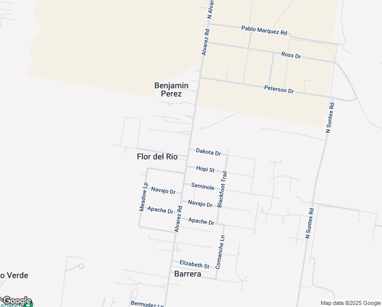 map of restaurants, bars, coffee shops, grocery stores, and more near 100 Dakota Drive in Rio Grande City