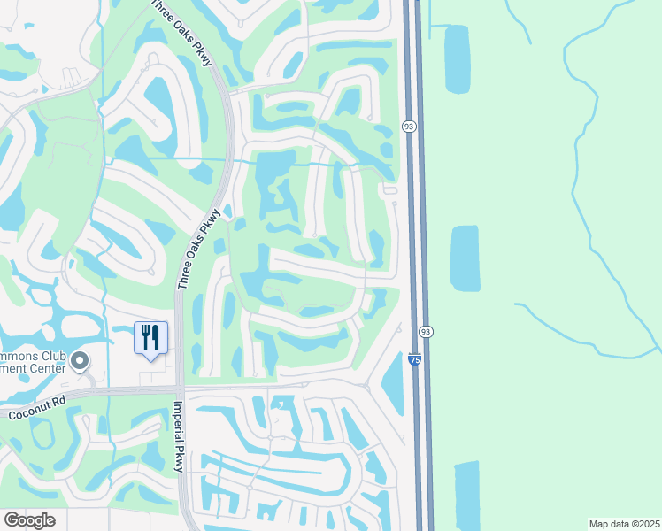 map of restaurants, bars, coffee shops, grocery stores, and more near 10620 Copper Lake Drive in Bonita Springs