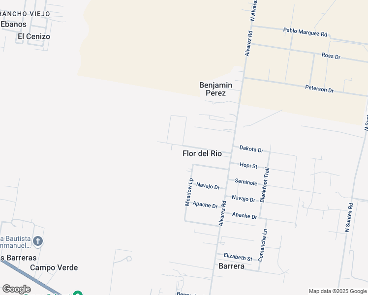 map of restaurants, bars, coffee shops, grocery stores, and more near 230 Amigo Street in Rio Grande City