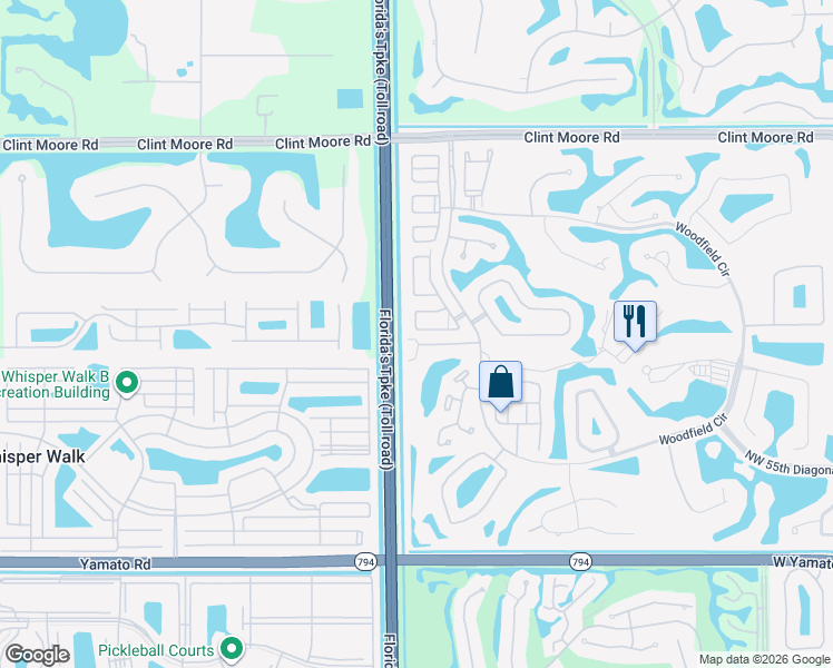 map of restaurants, bars, coffee shops, grocery stores, and more near 4302 Northwest 60th Drive in Boca Raton