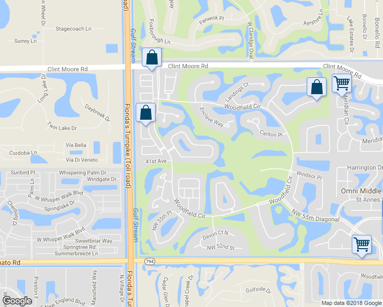 map of restaurants, bars, coffee shops, grocery stores, and more near 4153 Northwest 60th Circle in Boca Raton