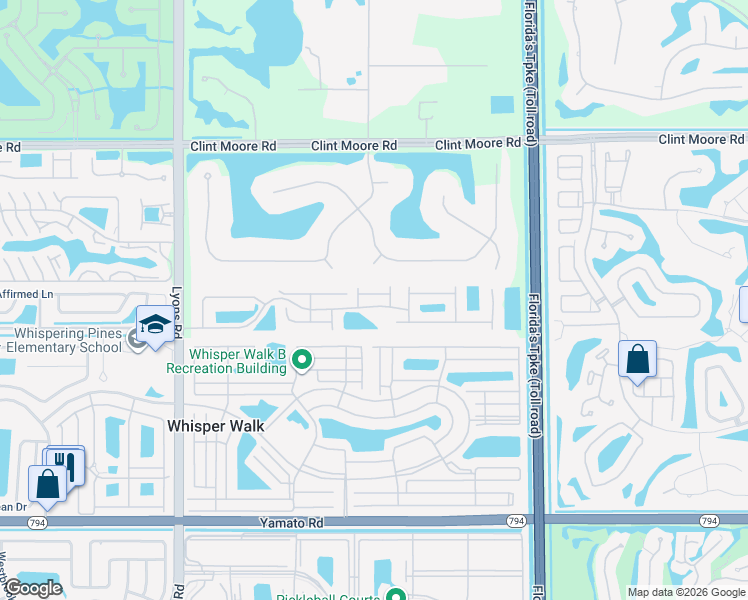 map of restaurants, bars, coffee shops, grocery stores, and more near 12607 Remo Court in Boca Raton