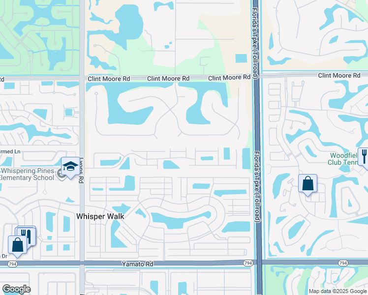 map of restaurants, bars, coffee shops, grocery stores, and more near 12607 Remo Court in Boca Raton