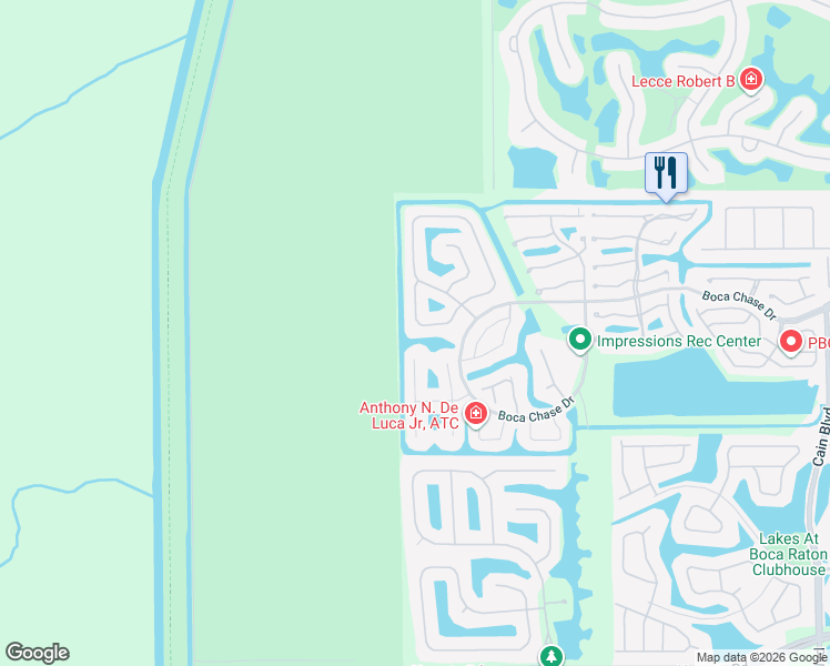 map of restaurants, bars, coffee shops, grocery stores, and more near 18281 Fresh Lake Way in Boca Raton