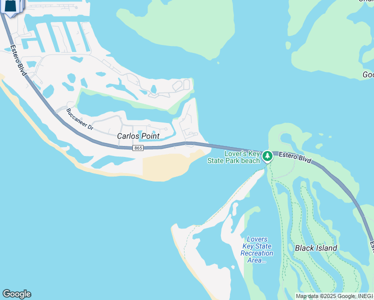 map of restaurants, bars, coffee shops, grocery stores, and more near 8402 Estero Boulevard in Fort Myers Beach