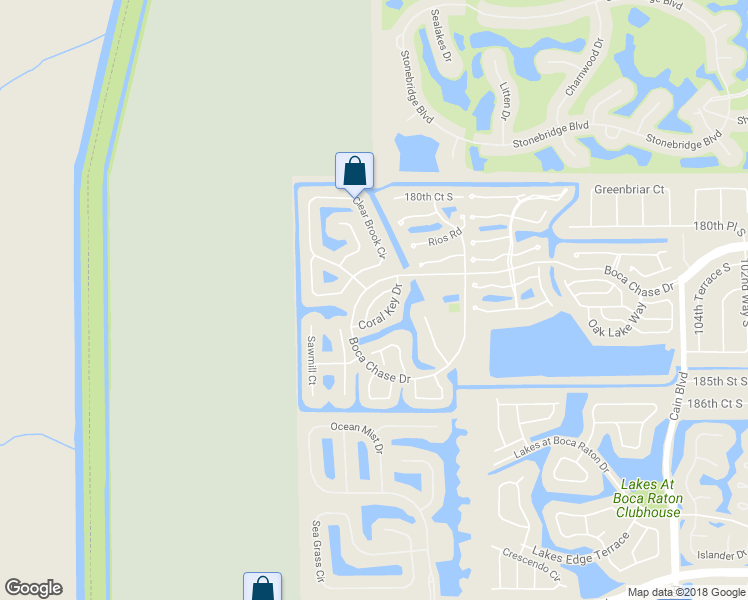 map of restaurants, bars, coffee shops, grocery stores, and more near 11265 Coral Reef Drive in Boca Raton