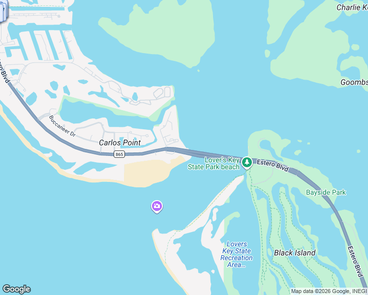 map of restaurants, bars, coffee shops, grocery stores, and more near 8403 Estero Boulevard in Fort Myers Beach