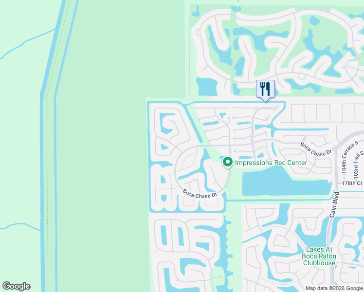 map of restaurants, bars, coffee shops, grocery stores, and more near 18249 Clear Brook Circle in Boca Raton