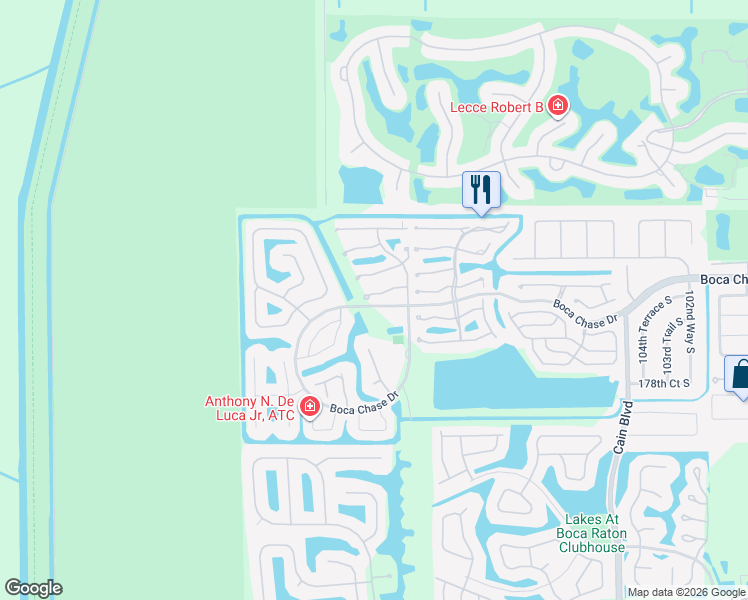 map of restaurants, bars, coffee shops, grocery stores, and more near 11095 Autoro Court in Boca Raton