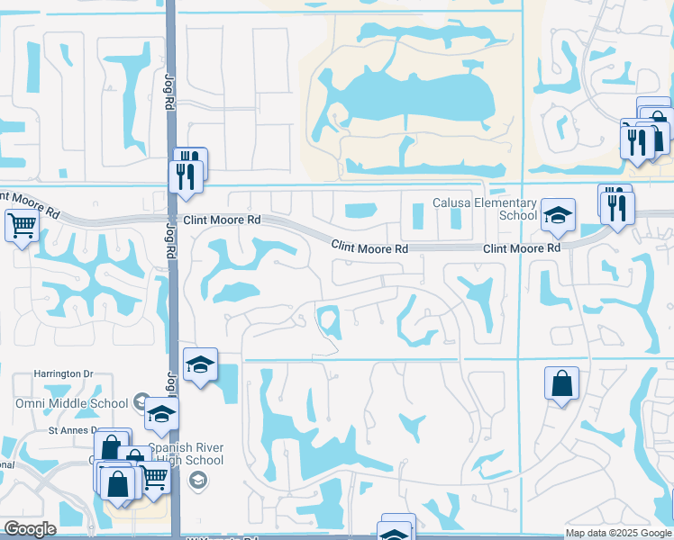 map of restaurants, bars, coffee shops, grocery stores, and more near 6373 Northwest 25th Way in Boca Raton