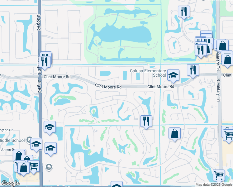 map of restaurants, bars, coffee shops, grocery stores, and more near in Boca Raton