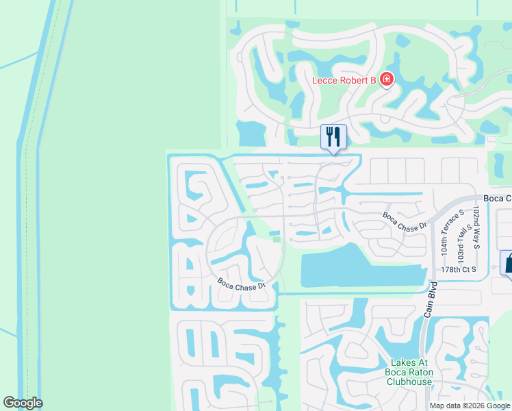 map of restaurants, bars, coffee shops, grocery stores, and more near 11176 Rios Road in Boca Raton