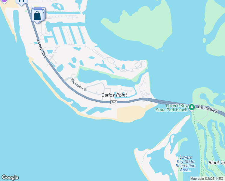 map of restaurants, bars, coffee shops, grocery stores, and more near 8180 Lagoon Road in Fort Myers Beach