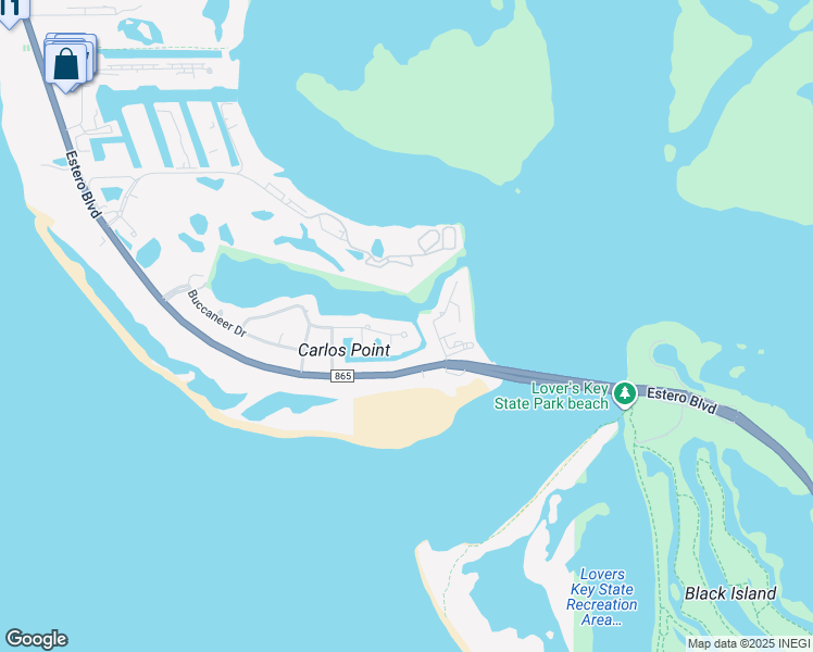 map of restaurants, bars, coffee shops, grocery stores, and more near 8455 Lagoon Road in Fort Myers Beach
