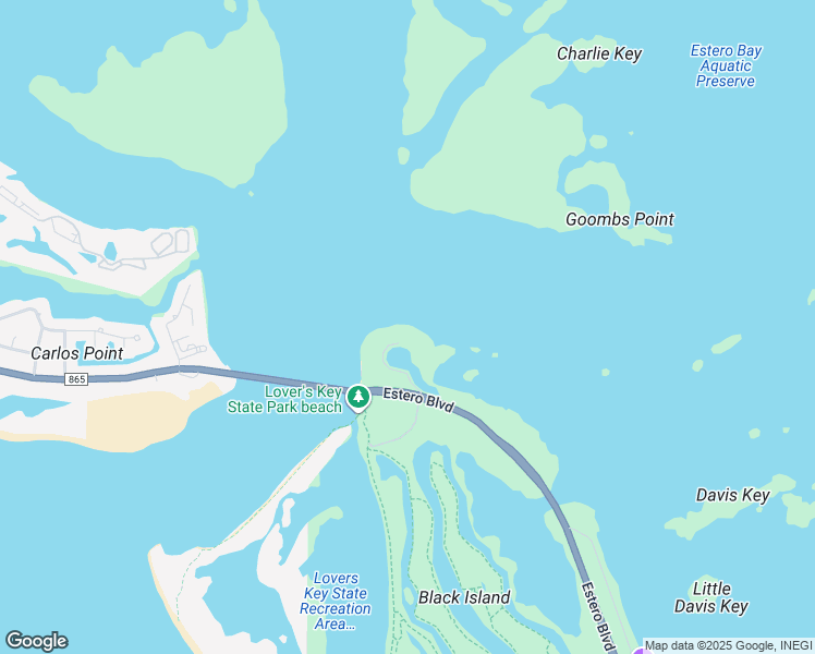 map of restaurants, bars, coffee shops, grocery stores, and more near 8771 Estero Boulevard in Fort Myers Beach