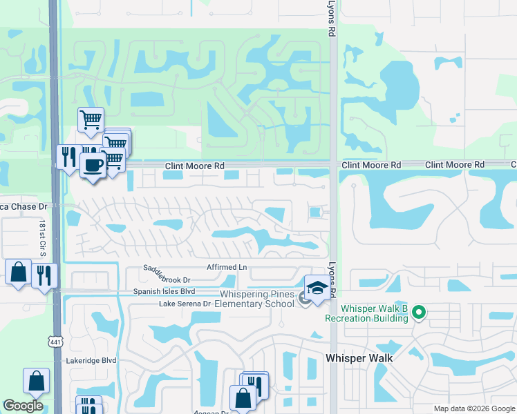 map of restaurants, bars, coffee shops, grocery stores, and more near 9244 Boca Gardens Parkway in Boca Raton
