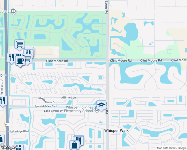 map of restaurants, bars, coffee shops, grocery stores, and more near 9068 Villa Portofino Circle in Boca Raton