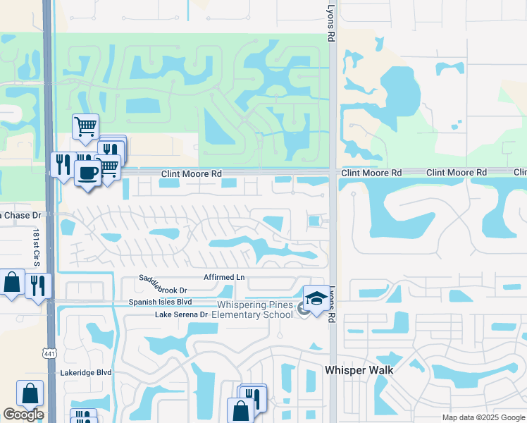map of restaurants, bars, coffee shops, grocery stores, and more near 9244 Boca Gardens Parkway in Boca Raton