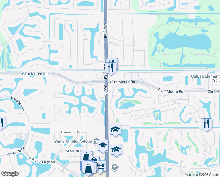 map of restaurants, bars, coffee shops, grocery stores, and more near in Boca Raton