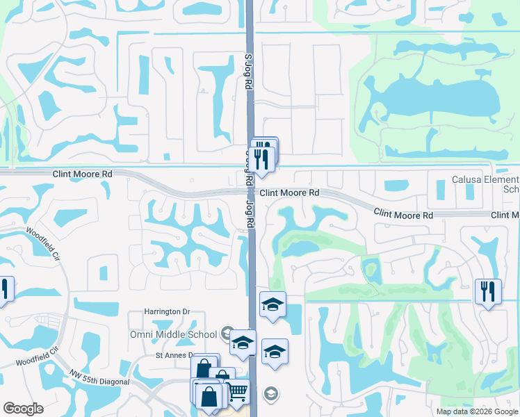 map of restaurants, bars, coffee shops, grocery stores, and more near in Boca Raton