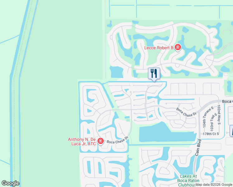 map of restaurants, bars, coffee shops, grocery stores, and more near 11193 Sangria Court in Boca Raton