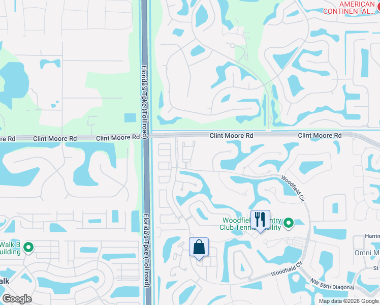 map of restaurants, bars, coffee shops, grocery stores, and more near 6517 Somerset Circle in Boca Raton