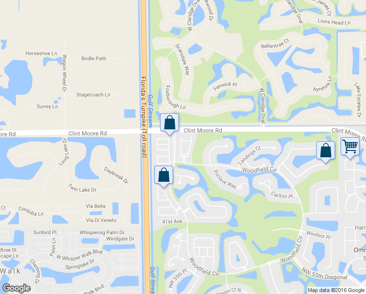 map of restaurants, bars, coffee shops, grocery stores, and more near 6517 Somerset Circle in Boca Raton