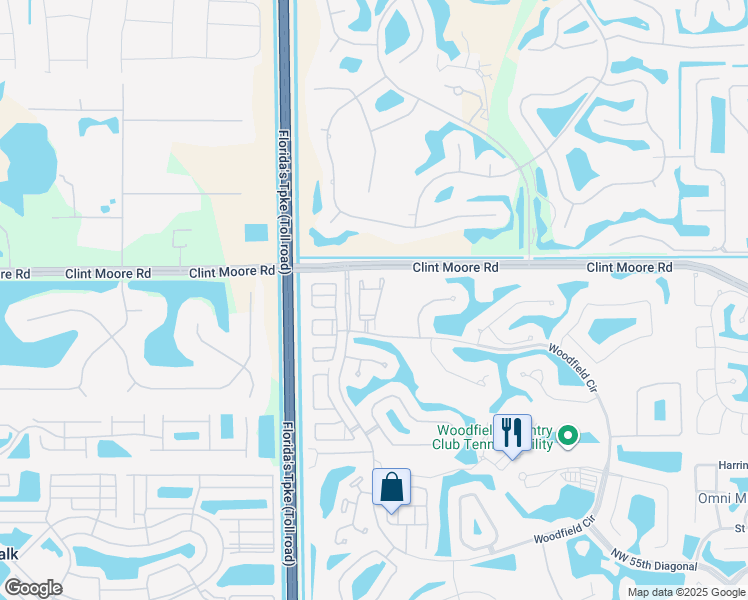 map of restaurants, bars, coffee shops, grocery stores, and more near 6517 Somerset Circle in Boca Raton