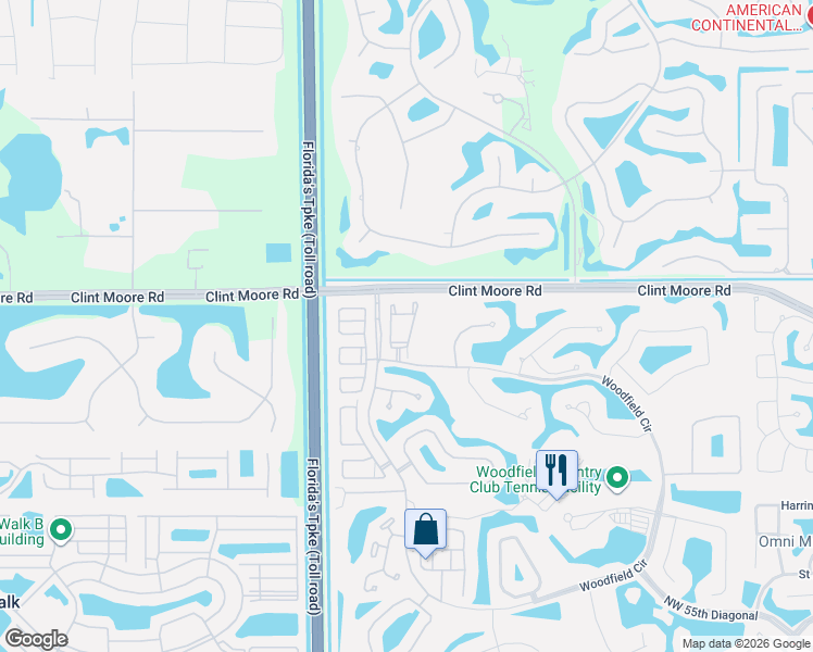 map of restaurants, bars, coffee shops, grocery stores, and more near 6517 Somerset Circle in Boca Raton