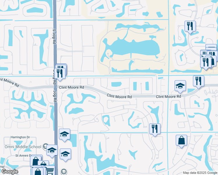 map of restaurants, bars, coffee shops, grocery stores, and more near 2502 Northwest 66th Drive in Boca Raton