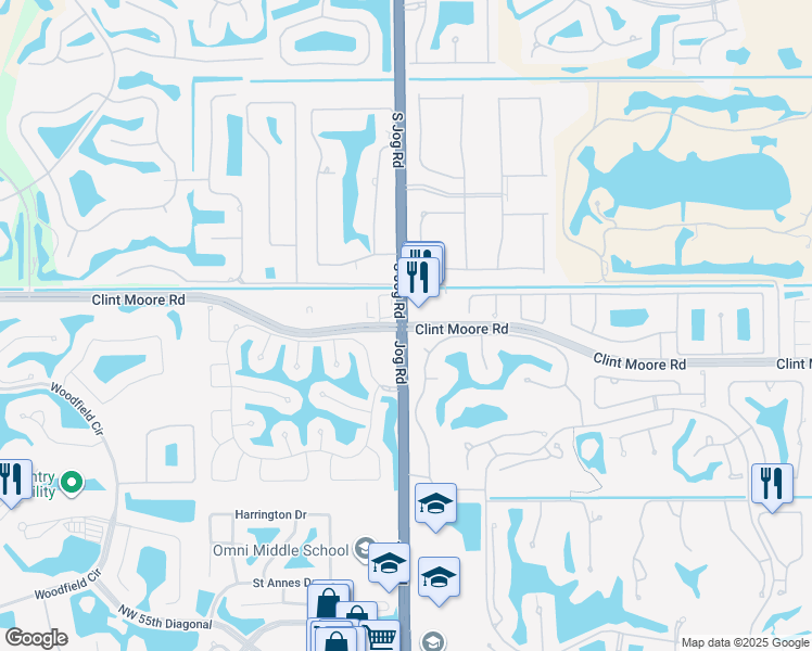 map of restaurants, bars, coffee shops, grocery stores, and more near in Boca Raton