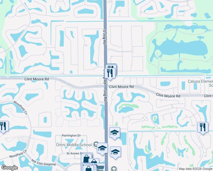 map of restaurants, bars, coffee shops, grocery stores, and more near in Boca Raton