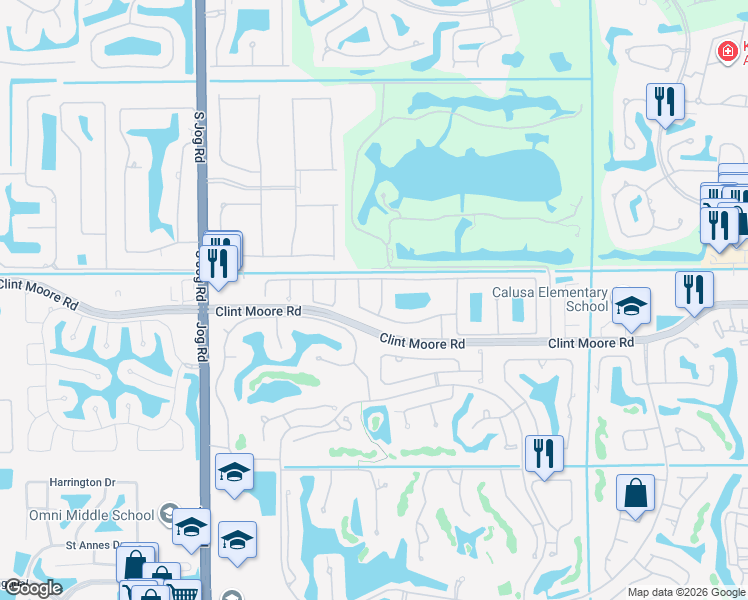 map of restaurants, bars, coffee shops, grocery stores, and more near 6691 Northwest 25th Avenue in Boca Raton