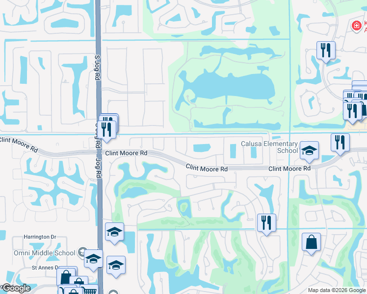 map of restaurants, bars, coffee shops, grocery stores, and more near 6691 Northwest 25th Avenue in Boca Raton