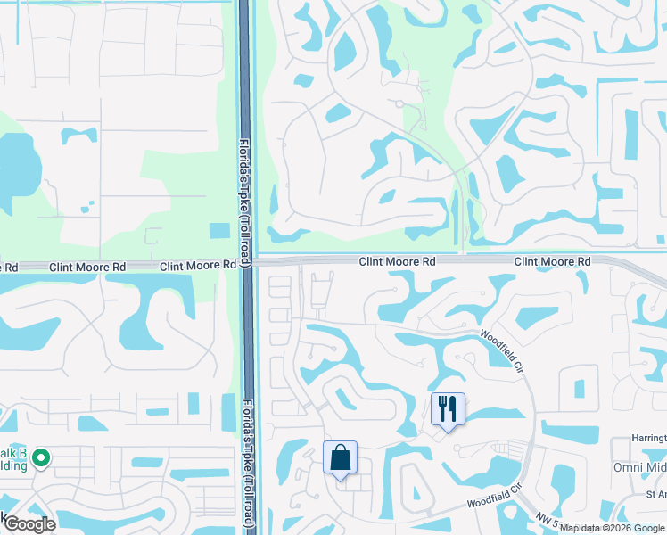 map of restaurants, bars, coffee shops, grocery stores, and more near 6531 Somerset Circle in Boca Raton