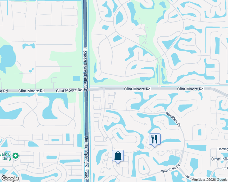 map of restaurants, bars, coffee shops, grocery stores, and more near 6531 Somerset Circle in Boca Raton